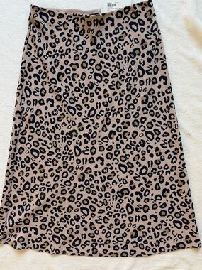 Sanctuary Leopard Pull-On Long Skirt NWT
